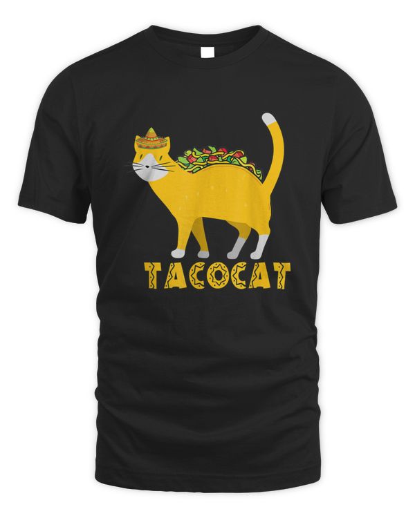 Graphic 365 Tacocat Taco Cat Tee Tacos Mexican Food Funny T-Shirt