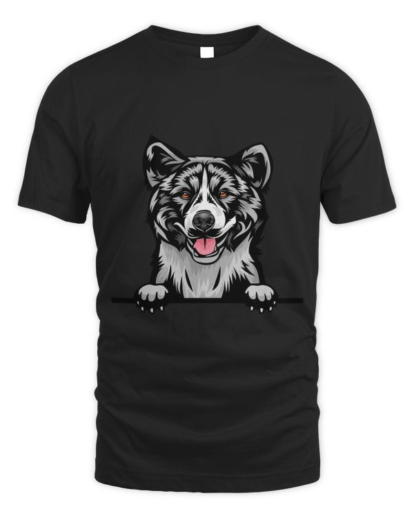 Animal Dog Akita kkkfv5abcm Color Peeking
